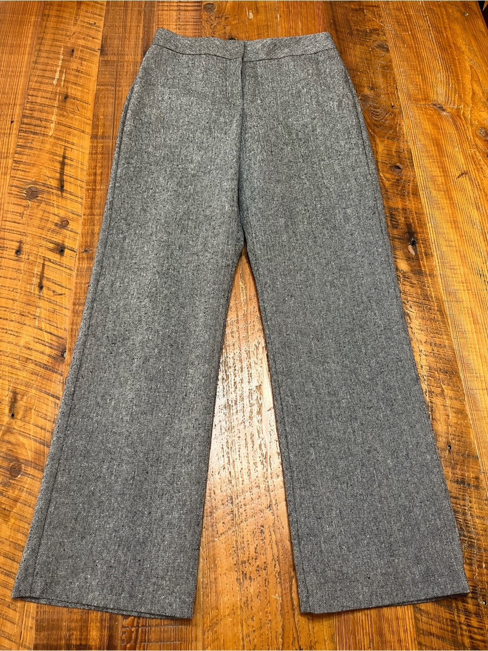 Bentley a. Gray Wool-Blend Trousers Size 4